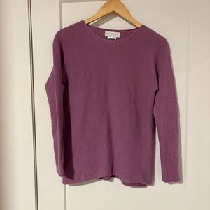 Soft Merino Knit Sweater - Opera Mauve - Minimalist Italian Chic Elevated Basic